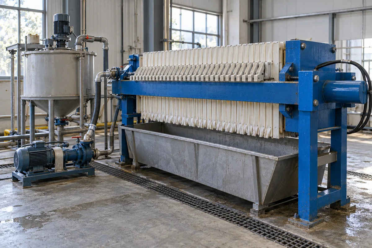 Is a Filter Press Affordable? Costs and ROI Guide 1 compact filter press installation