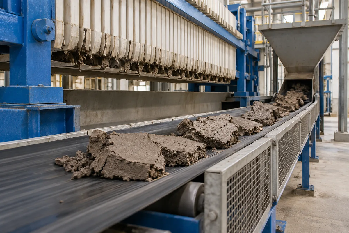 filter cake discharge conveyor capacity