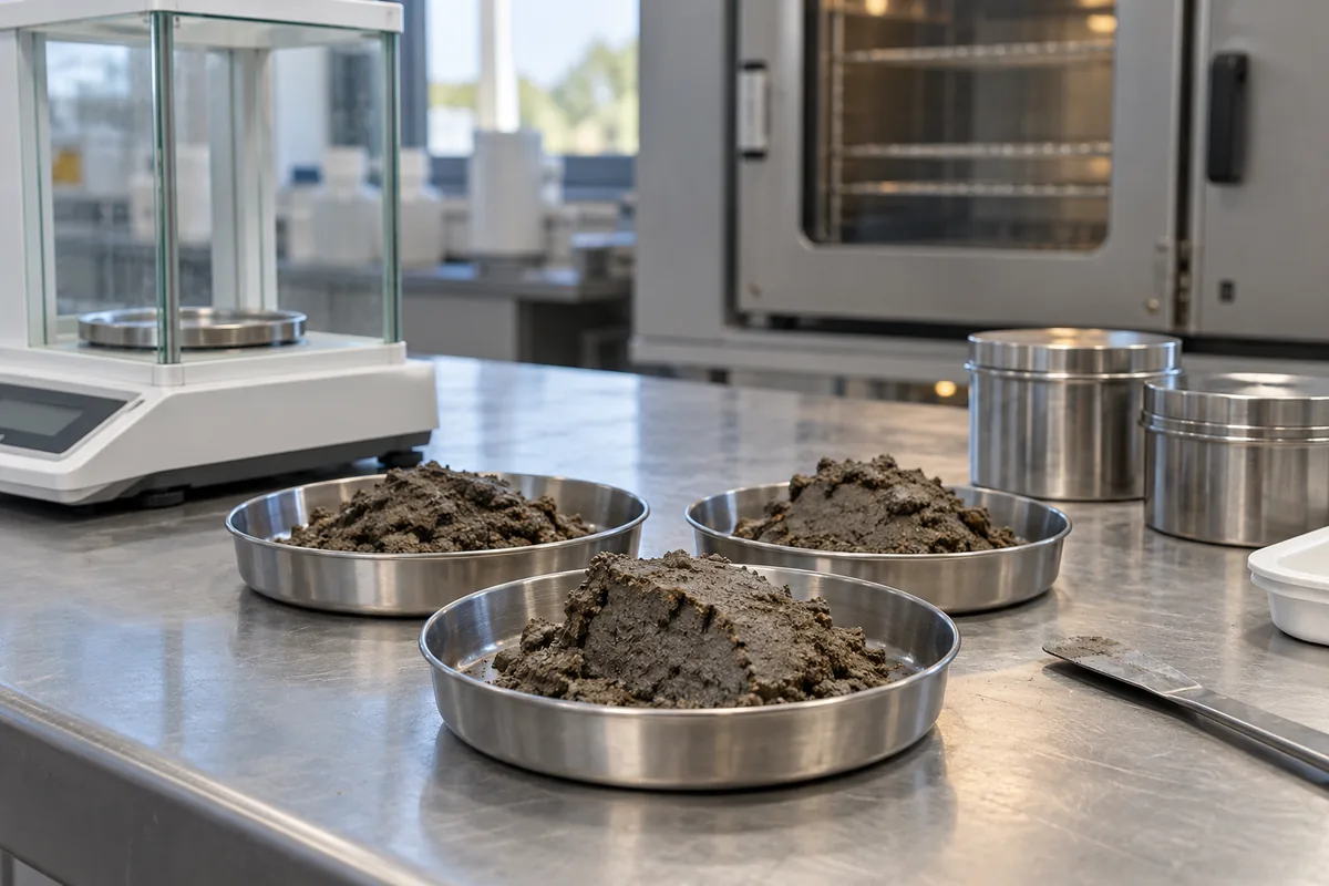 filter cake moisture sampling