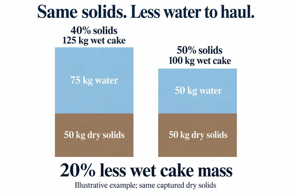 What Is Filter Press Cake? Formation, Uses & Dryness Explained 3 filter cake solids hauling comparison