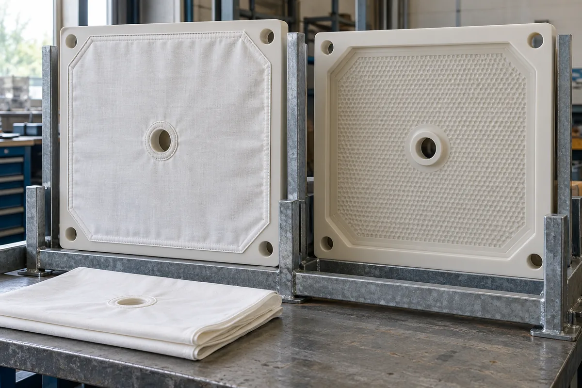 Is a Filter Press Affordable? Costs and ROI Guide 2 filter plates and replacement cloth