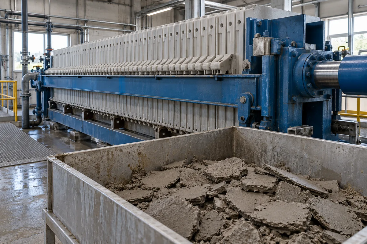 filter press cake discharge