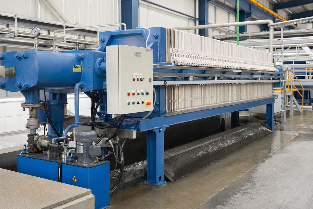 how to calculate filtration area of filter press