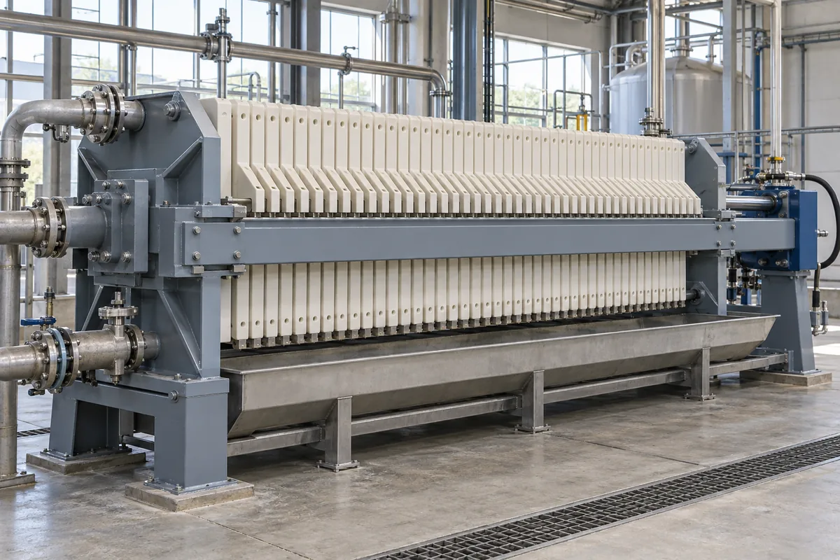 How to Calculate Filtration Area of Filter Press? Formulas and Sizing Steps 1 industrial filter press plate pack