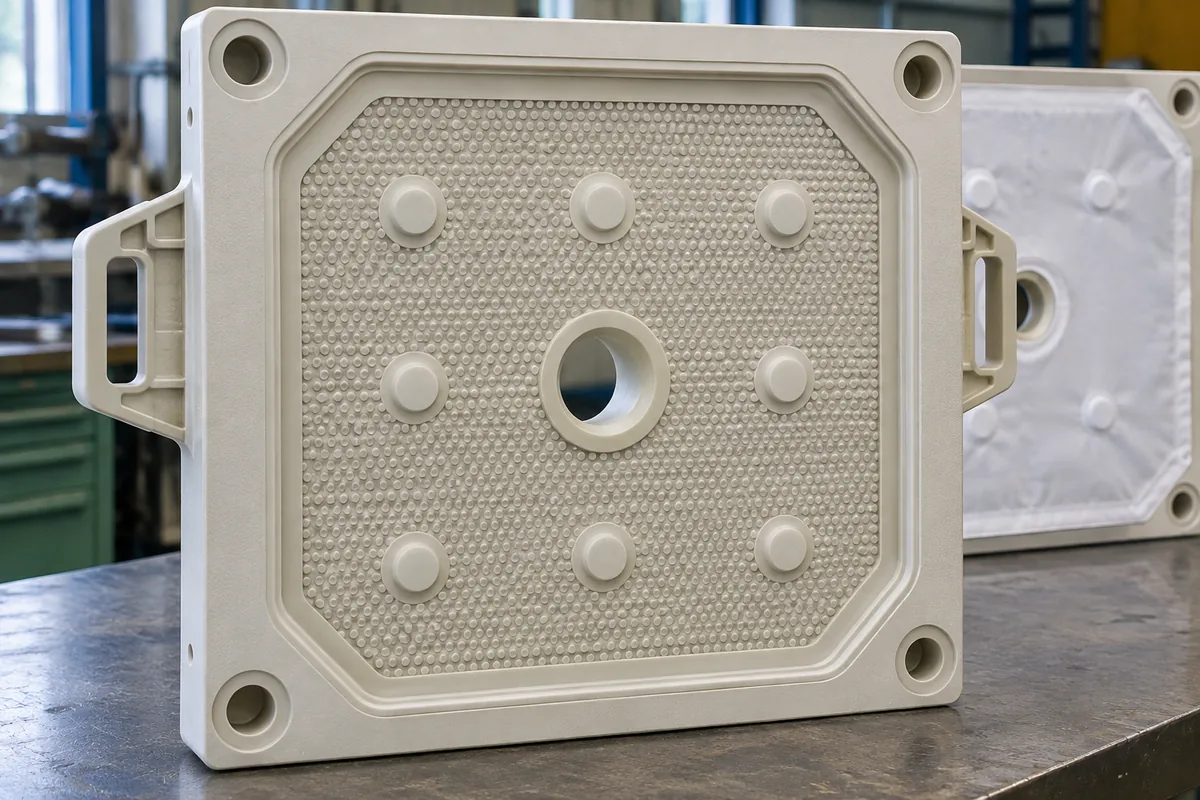 How to Calculate Filtration Area of Filter Press? Formulas and Sizing Steps 2 recessed filter plate effective face