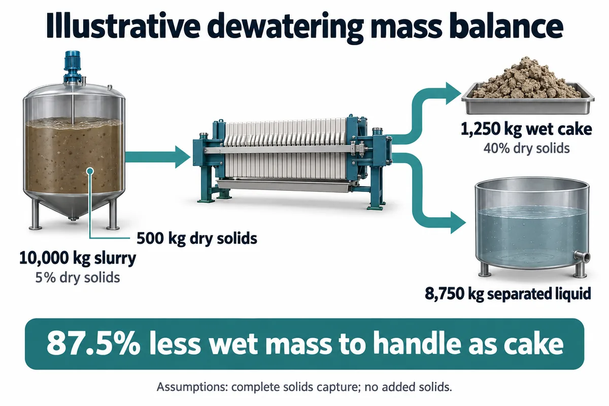 What Is Filter Press Used for? 6 Practical Applications 4 sludge dewatering mass balance
