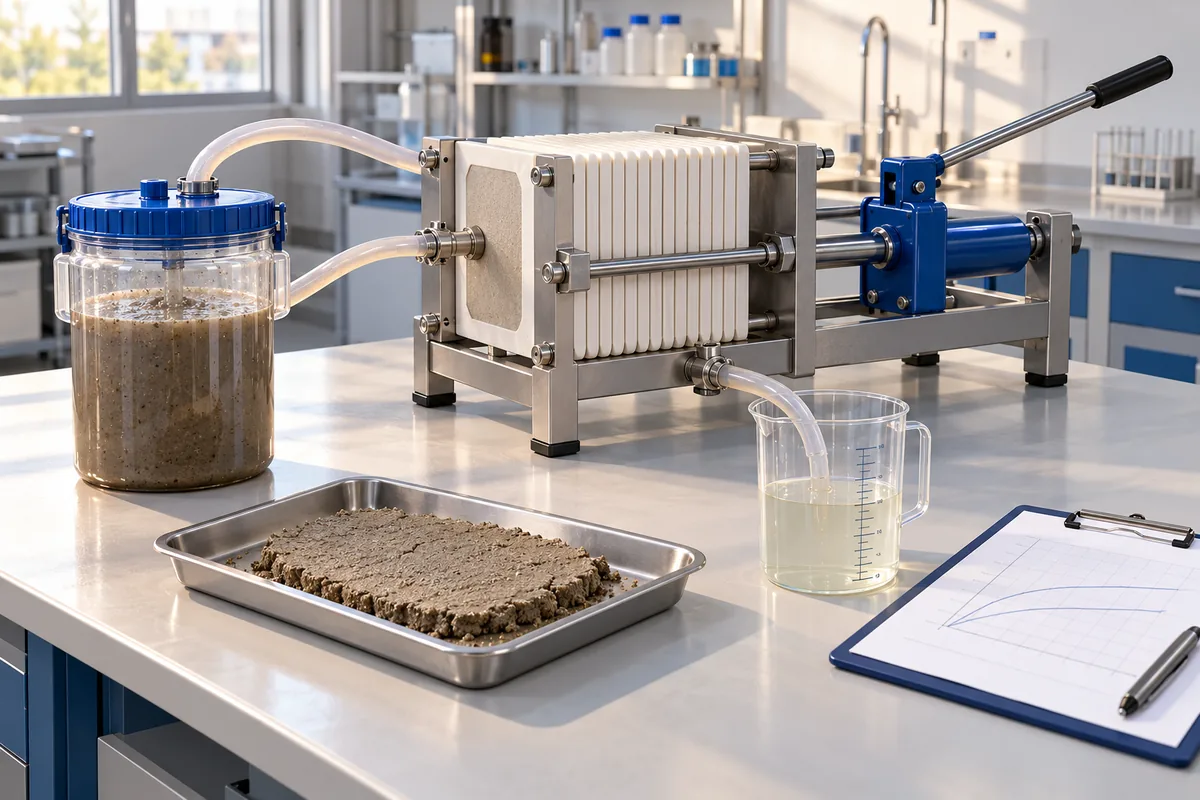 What Is a Membrane Filter Press? Working Principle, Benefits, and Selection Guide 4 slurry testing filter press selection