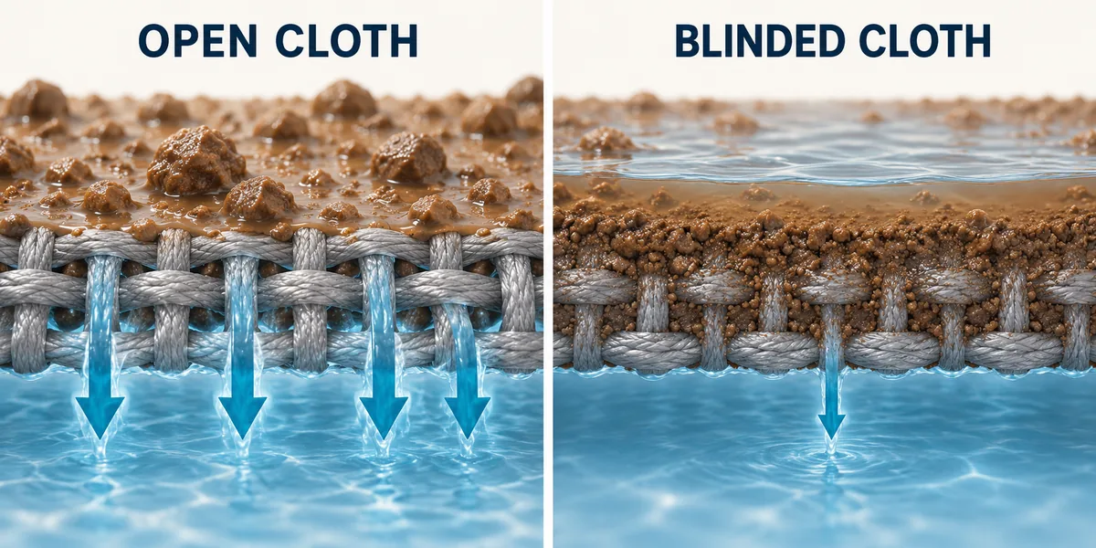 filter cloth blinding drainage