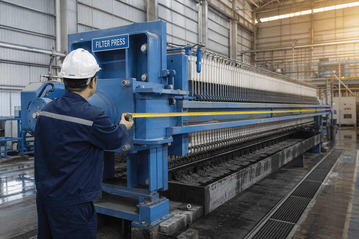 how to size filter press