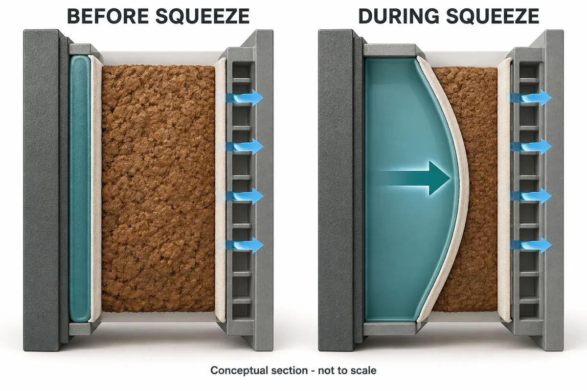 membrane filter press squeeze