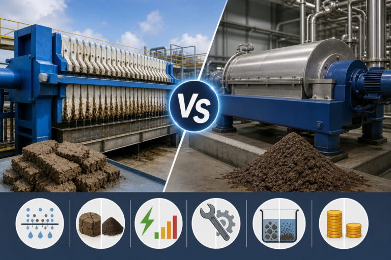 Filter Press vs Centrifuge