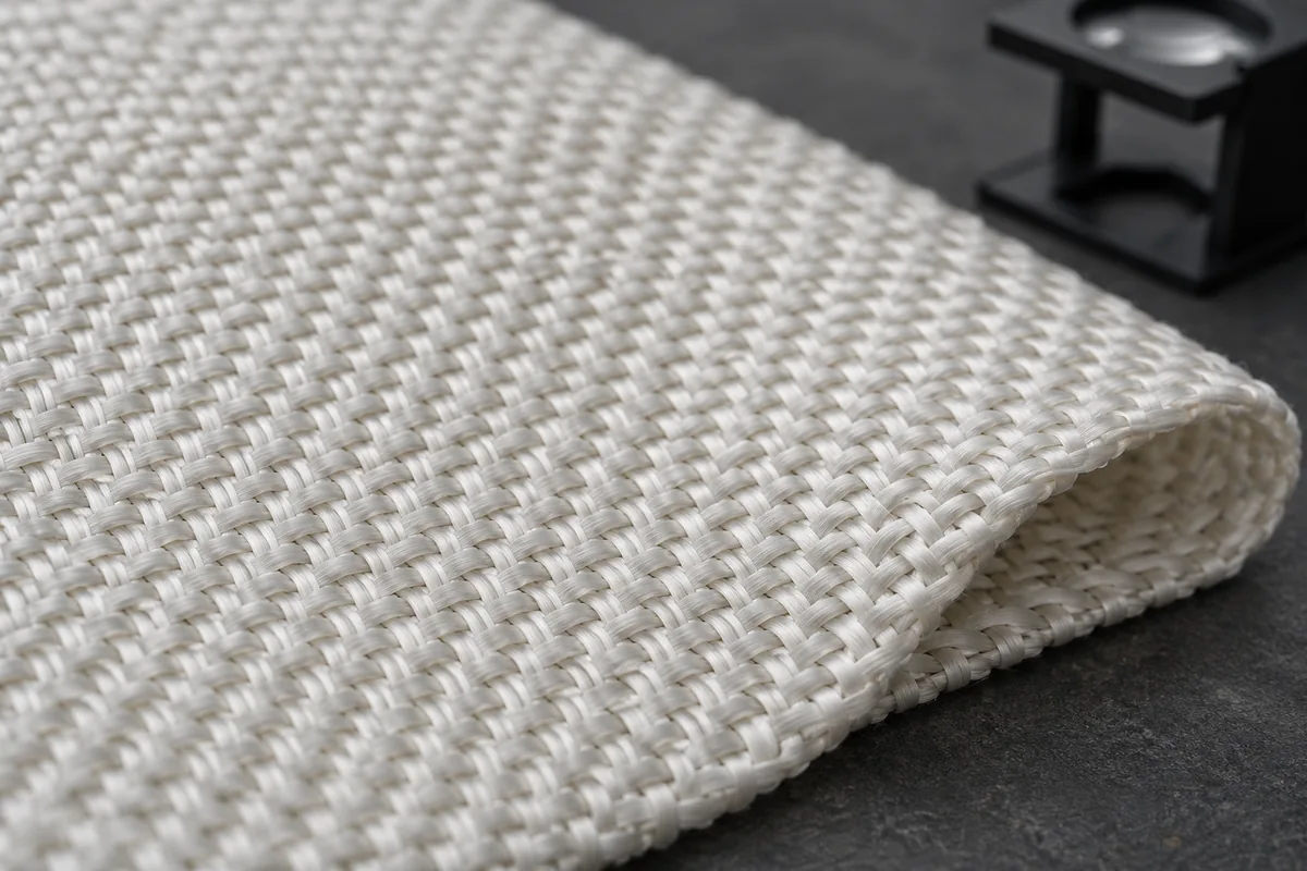 filter cloth yarn weave close up