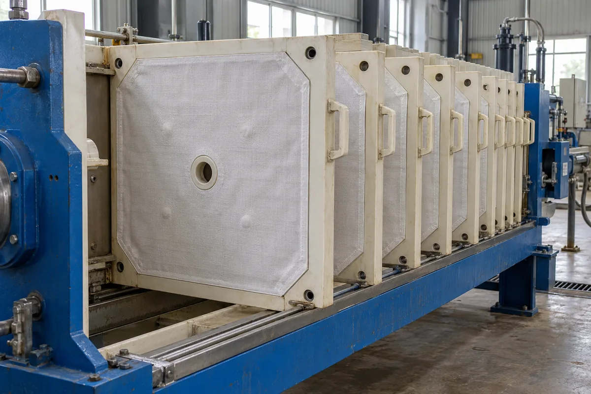 How to Clean Filter Press Cloth: A Step-by-Step Guide 1 filter press cloth on open plates