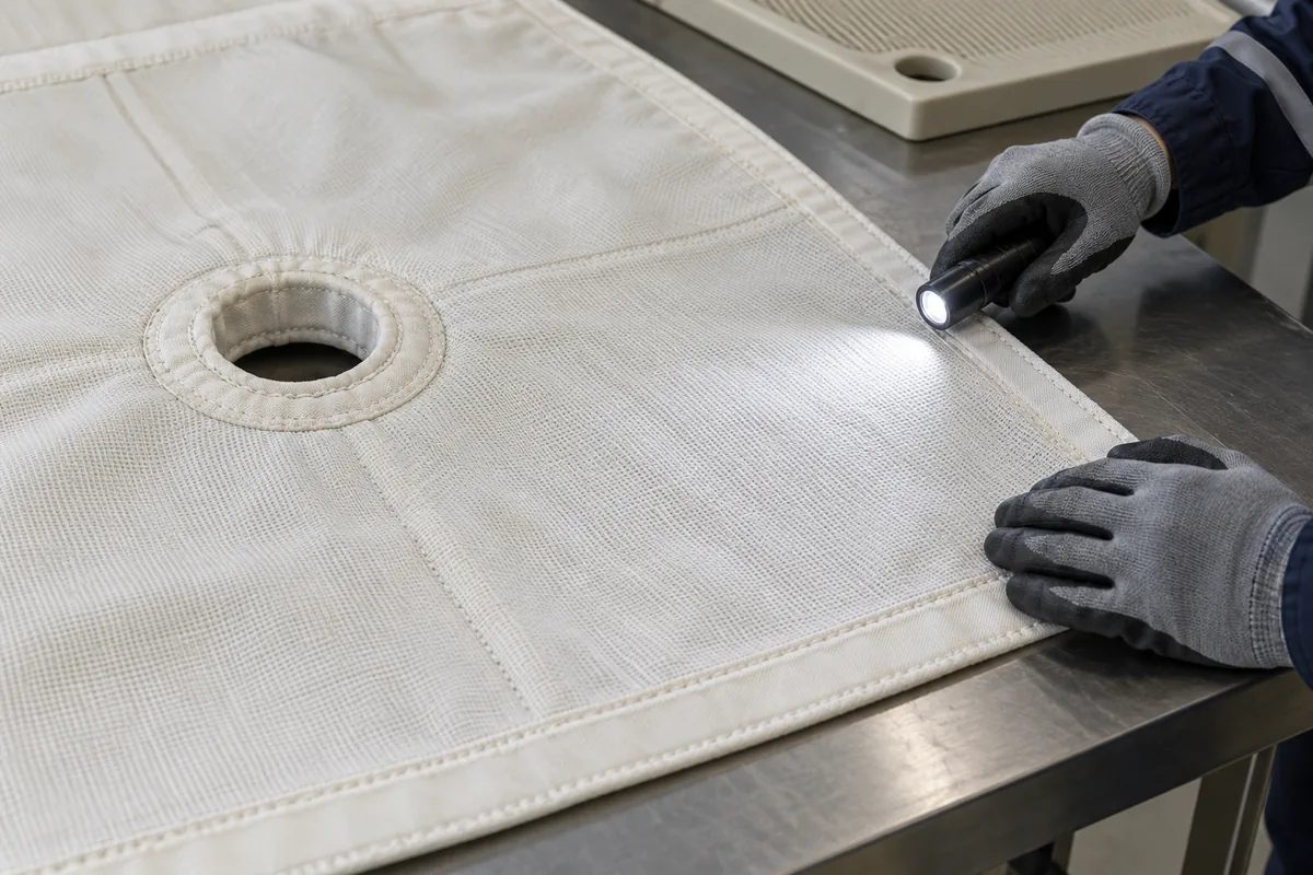 How to Clean Filter Press Cloth: A Step-by-Step Guide 4 inspect filter cloth seams feed opening